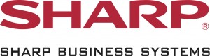 Red Sharp Logo - Black Business Systems with gap LARGE